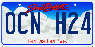 SD license plate 0CNH24