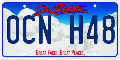 SD license plate 0CNH48