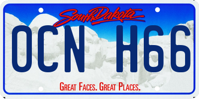 SD license plate 0CNH66