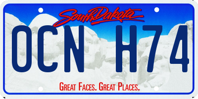 SD license plate 0CNH74