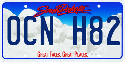 SD license plate 0CNH82
