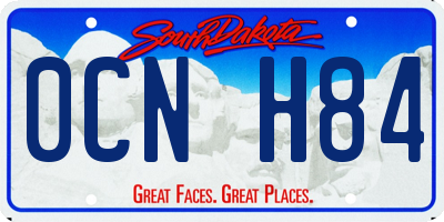 SD license plate 0CNH84