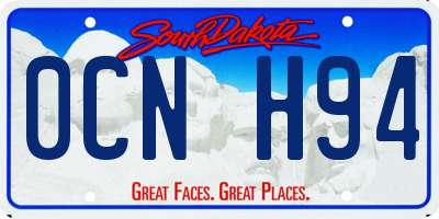 SD license plate 0CNH94