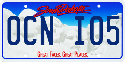 SD license plate 0CNI05