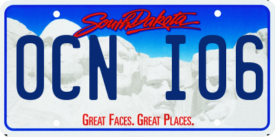 SD license plate 0CNI06
