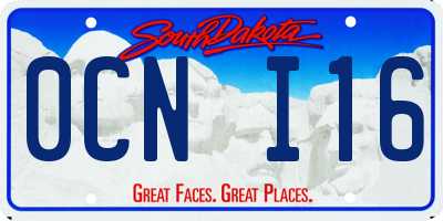 SD license plate 0CNI16