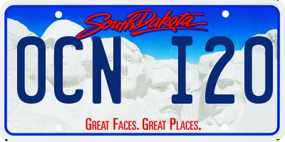 SD license plate 0CNI20