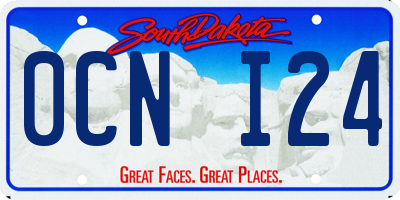 SD license plate 0CNI24