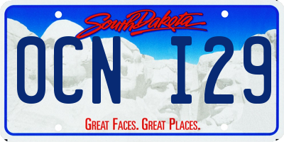 SD license plate 0CNI29