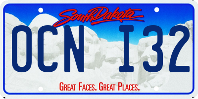 SD license plate 0CNI32