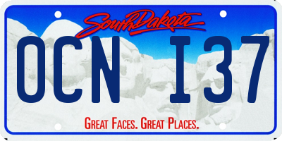 SD license plate 0CNI37