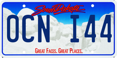 SD license plate 0CNI44