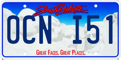 SD license plate 0CNI51