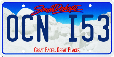 SD license plate 0CNI53