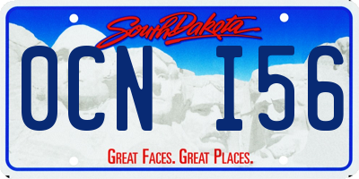SD license plate 0CNI56