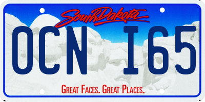 SD license plate 0CNI65