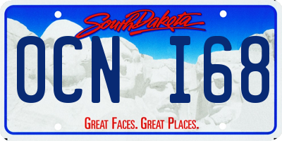 SD license plate 0CNI68