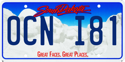 SD license plate 0CNI81