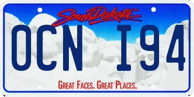 SD license plate 0CNI94