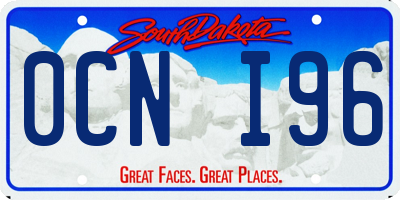 SD license plate 0CNI96