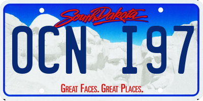 SD license plate 0CNI97