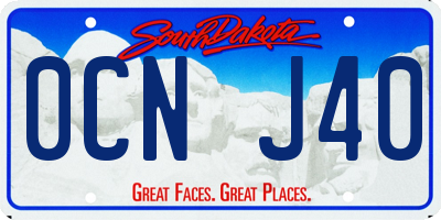 SD license plate 0CNJ40
