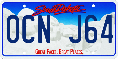 SD license plate 0CNJ64