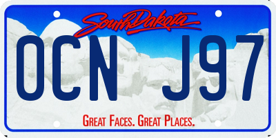 SD license plate 0CNJ97
