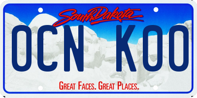 SD license plate 0CNK00