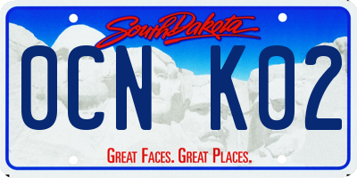 SD license plate 0CNK02