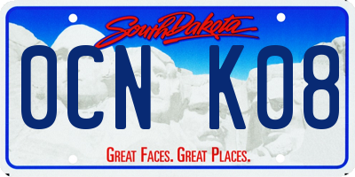 SD license plate 0CNK08