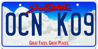 SD license plate 0CNK09