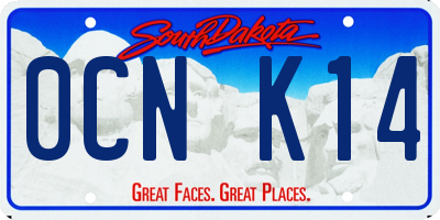 SD license plate 0CNK14