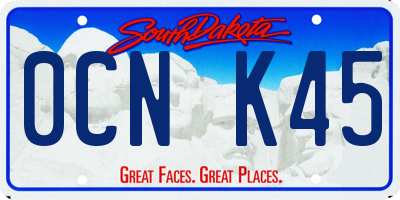 SD license plate 0CNK45