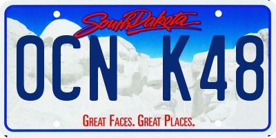 SD license plate 0CNK48