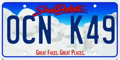 SD license plate 0CNK49