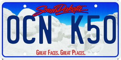 SD license plate 0CNK50