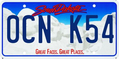 SD license plate 0CNK54