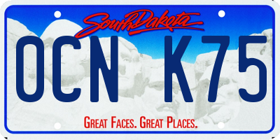 SD license plate 0CNK75