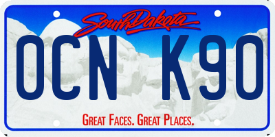SD license plate 0CNK90