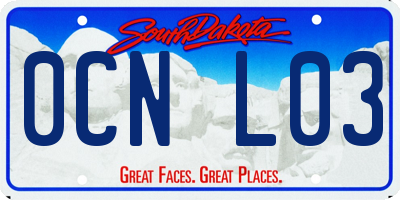 SD license plate 0CNL03