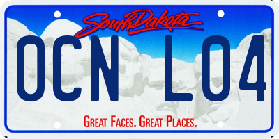 SD license plate 0CNL04
