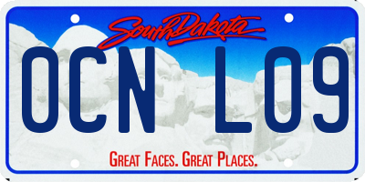 SD license plate 0CNL09