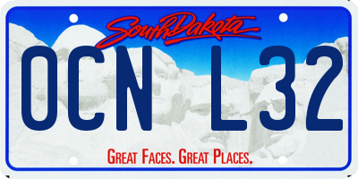 SD license plate 0CNL32