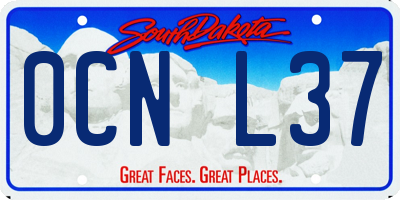 SD license plate 0CNL37