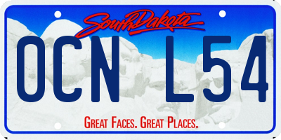 SD license plate 0CNL54