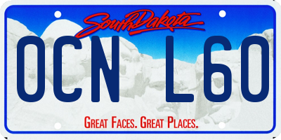 SD license plate 0CNL60