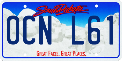 SD license plate 0CNL61