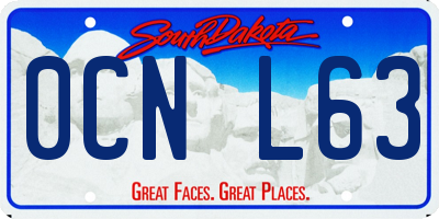 SD license plate 0CNL63