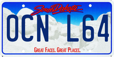 SD license plate 0CNL64